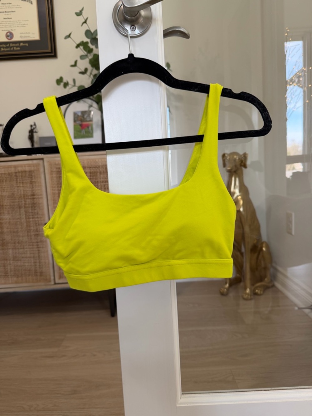 POPFLEX Neon Yellow Tone Sports Bra